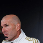 Zinedine Zidane este viernes en rueda de prensa.-EFE