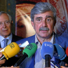 El rector de la Universidad de León, Juan Francisco García Marín, en la inauguración de los Cursos de Verano.-ICAL