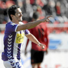 Jonathan Pereira celebra su domingo maravilloso: marcó tres goles y dio el pase en los otros dos en el Mallorca-Valladolid-LOF