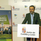 Javier Ramírez, director general de Turismo de la Junta, durante la presentación del balance de Fitur.-E.M.