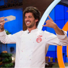 Jorge celebra su victoria en 'Masterchef 5'.-RTVE