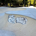 Grafiti en el 'Skate Park' de Las Moreras. E. M.