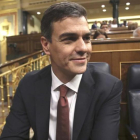 El presidente del Gobierno, Pedro Sánchez, en el Congreso-DAVID CASTRO