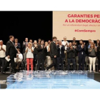 Carles Puigdemont, en el acto en el Teatre Nacional de Catalunya para presentar la ley del referéndum, el 4 de julio.-JULIO CARBÓ