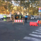 Tráfico cortado en Gabriel y Galán.-@PoliciaVLL