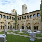 El patio interior del Hotel Balneario Monasterio de Valbuena, en la provincia vallisoletana.-ICAL