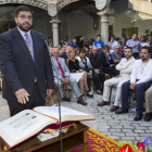 Jesús Manuel Sánchez durante su toma de posesión en la Diputación.-Ical