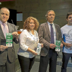 Organizadores y patrocinadores durante la presentación-M. Á. Santos