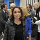 La vicesecretaria de Estudios y Programas del PP, Andrea Levy acude a la junta directiva del PP de Segovia-Ical