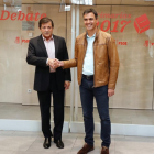 Imagen de archivo de Pedro Sánchez con Javier Fernández en 2017.-ANGEL DIAZ (EFE)