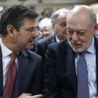 El ministro de Justicia, Rafael Catalá, y el fiscal general del Estado, José Manuel Maza, en un acto el pasado día 7 de febrero.-EMILIO NARANJO