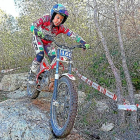 Idoia Pey, campeona de España en Féminas B, durante una competición.-E.M.