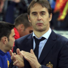 Julen Lopetegui se decantó por Messi para su primer puesto en las votaciones del 'FIFA The Best'.-EFE / PEPE TORRES