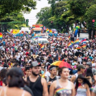 Marcha por el Orgullo Gay en Costa Rica.-AFP