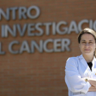 La investigadora Carolina Vicente en el Centro del Cáncer de Salamanca-ENRIQUE CARRASCAL