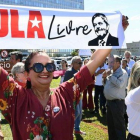 Manifestación en apoyo para la libertad de Lula da Silva.-EVARISTO SA (AFP)