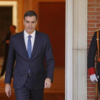 Pedro Sánchez, el pasado lunes en la Moncloa.-JOSÉ LUIS ROCA