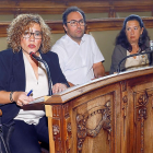 Los tres concejales de Sí Se Puede, Charo Chávez, Héctor Gallego y Gloria Reguero, en una imagen de archivo.-J. M. LOSTAU
