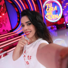 La cantante Beatriz Luengo, en la presentación de la nueva edición de 'Tu cara me suena', en Antena 3.-