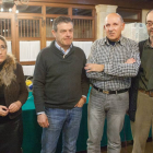 Consuelo Pompero, Manuel Fuentes, Luis Vicente Pastor y Oscar Díez, en el momento de anunciar su dimisión como concejales del PSOE-Ical