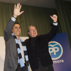 El presidente del PP de Castilla y León, Juan Vicente Herrera, y el vicesecretario general de Organización del Partido Popular, Fernando Martinez Maillo, participan en un acto público del partido-Ical