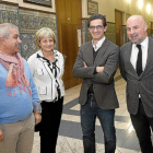 Gerbolés, Biglino, González Vega y Martín Verona, en la Facultad de Derecho-Efe