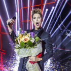 Leklein, tras ganar su pase a 'Objetivo Eurovisión', la gran final de TVE-1 para el Festival de Eurovisión.-
