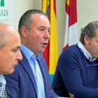 José Antonio Turrado, Donaciano Dujo y Juan Ramón Alonso ayer, durante el balance anual de Asaja.-ICAL