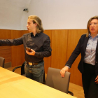 La concejala de Cultura y Turismo de Ponferrada, María Antonia Gancedo, junto al presidente de la Asociación de recreación histórica Caballeros de Ulver, Gonzalo González, durante la presentación del evento 'La revuelta Irmandiña en el Bierzo'.-ICAL