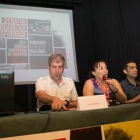 Unai Sordo, Sheila Mateos y Vicente Andrés, ayer, en El Burgo de Osma.-EUROPA PRESS