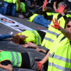 Imagen de la protesta de la plataforma.-ICAL