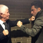 David Bustamante 'lucha' en el ring contra el padre de David Bisbal.-INSTAGRAM