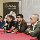 Lahuerta, Torres, Bustos y Fuentes, ayer en la presentación de la web.-J.M.LOSTAU