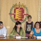 Alberto Bustos, Ana Redondo y Susana Simón en la presentación de la noche de San Juan.-Miguel Ángel Santos