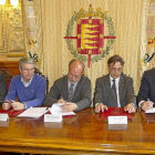 Carlos Sierra, Manuel Sánchez, León de la Riva, José Antonio Cabrejas y Juan Carlos Sánchez-J.M.Lostau