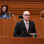 Mike Hansen durante su intervención en las Cortes Generales.-EL MUNDO
