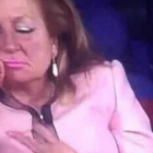 Ana Bollaín Domenech, mujer de rosa y esposa del presidente de la Real Federación Española de Fútbol, Ángel María Villar.-
