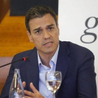 El secretario general del PSOE, Pedro Sánchez, durante un acto de campaña en Santa Cruz de Tenerife.-Foto: EFE/ RAMÓN DE LA ROCHA