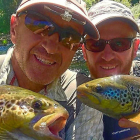 Pablo Castro y David García Ferreras, pescadores mundialistas.-L. FUENTE