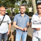 El secretario de Política Sindical, Industrial y de Empleo de UGT Castilla y León, Raúl Santaeufemia, y el secretario regional de Acción Sindical de CCOO, Vicente Andrés, visitan la fábrica de Lauki para conocer la factoría y sus bienes en venta-ICAL