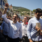 El primer ministro griego, Alexis Tsipras, en su visita a la isla de Ítaca en pasado martes-ANDREA BONETTI