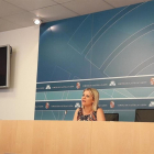 Ana Agudíez, portavoz de Igualdad del Grupo Parlamentario Socialista, en una rueda de prensa en las Cortes.-EUROPA PRESS