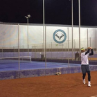Rafael Nadal, en un entrenamiento nocturno, el viernes pasado.-Foto: TWITTER