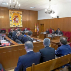 Un momento de la sesión del juicio que se desarrolla en la Audiencia provincial de Segovia.-ICAL