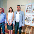 José Augusto Rodríguez, Pilar Vicente y Alberto Collantes ayer, durante la presentación en la Diputación.-E.M.