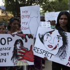 Protesta contra las violaciones en la India, en Bombay el pasado diciembre.-DIVYAKANT SOLANKI (EFE)