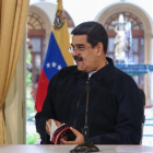 Maduro nego hoy haber financiado la caravana de migrantes hondurenos que en los ultimos dias emprendieron un viaje hacia EE UU. EFE PRENSA MIRAFLORES-EFE
