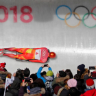 Ander Mirambell, durante su descenso.-ARND WIEGMANN (REUTERS)