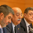CarmeloCascón, durante su comparecencia en la comisión de investigación de las cajas de ahorro.-ICAL