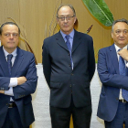 Mario Amilivia, Ángel Jimenez y Emilio Melero, antes de la toma de posesión .-ICAL